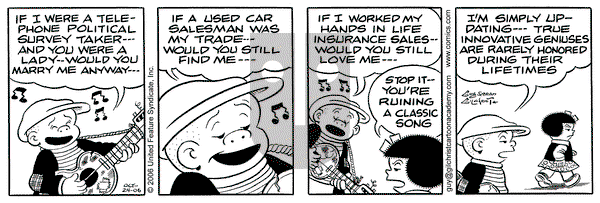 Nancy on Tuesday October 24, 2006 Comic Strip