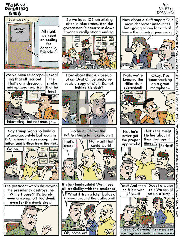 Tom the Dancing Bug on Friday October 31, 2025 Comic Strip