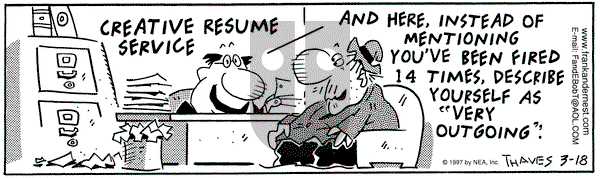 Frank and Ernest on Tuesday March 18, 1997 Comic Strip