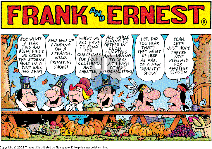 Frank and Ernest on Monday December 9, 2002 Comic Strip