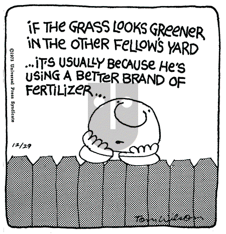 Ziggy - Saturday December 29, 1973 Comic Strip