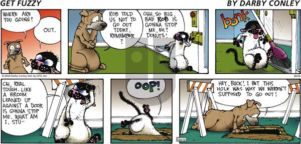 Get Fuzzy on Sunday August 9, 2009 Comic Strip