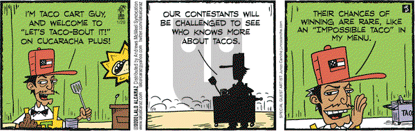 La Cucaracha on Wednesday January 29, 2020 Comic Strip