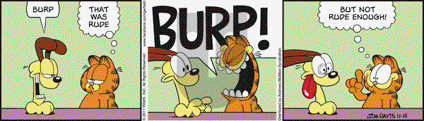 Garfield on Wednesday November 15, 2017 Comic Strip