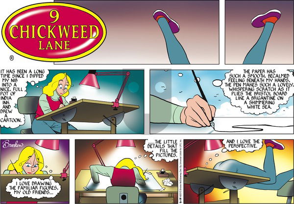 9 Chickweed Lane on Sunday April 19, 2015 Comic Strip