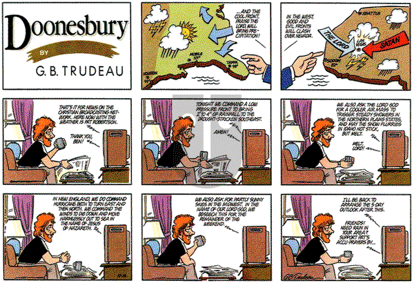 Doonesbury on Sunday October 26, 1986 Comic Strip