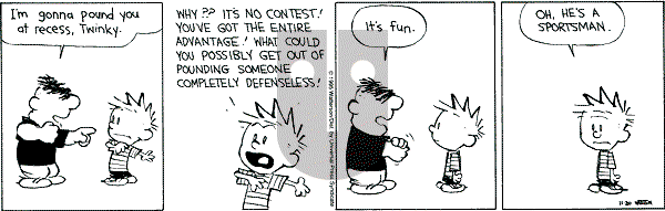 Calvin and Hobbes - Monday November 20, 1995 Comic Strip