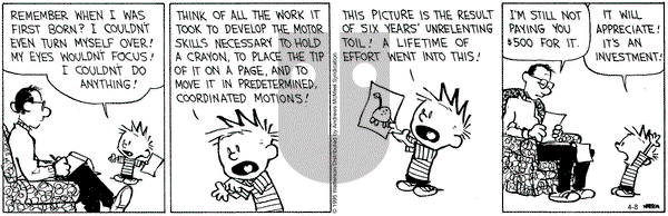 Calvin and Hobbes on Tuesday April 8, 2025 Comic Strip