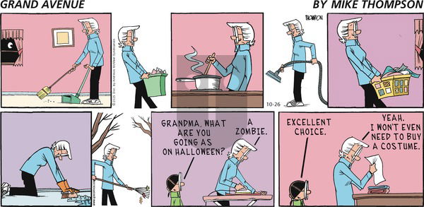 Grand Avenue on Sunday October 26, 2025 Comic Strip