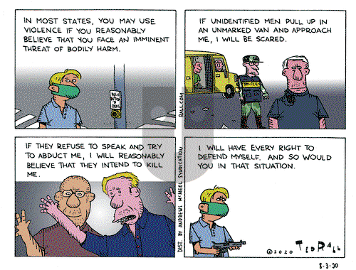 Ted Rall on Monday August 3, 2020 Comic Strip