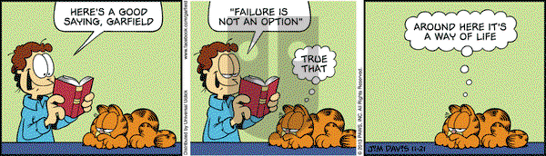 Garfield on Thursday November 21, 2013 Comic Strip