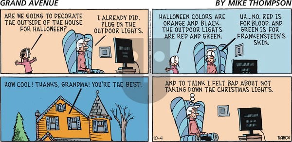 Grand Avenue on Sunday October 4, 2020 Comic Strip