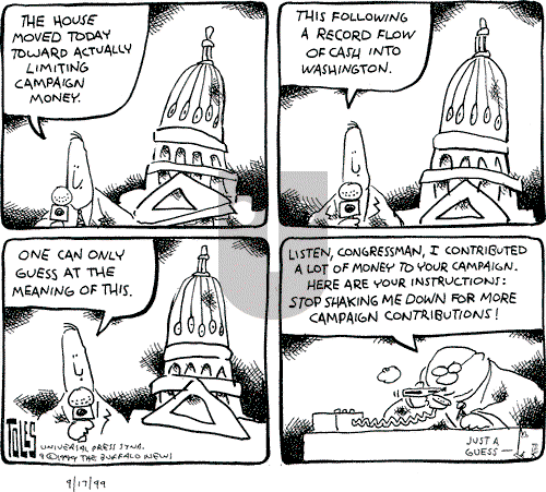 Tom Toles on Saturday September 18, 1999 Comic Strip