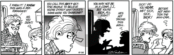 Doonesbury on Monday October 30, 1995 Comic Strip