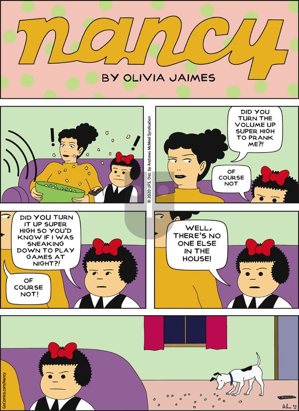 Nancy on Sunday April 12, 2020 Comic Strip