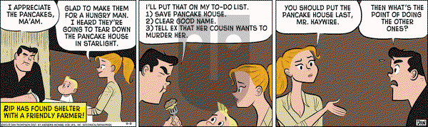 Rip Haywire on Monday September 9, 2019 Comic Strip