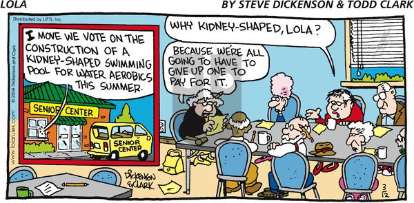 Lola on Sunday March 12, 2006 Comic Strip