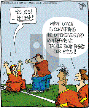 In the Bleachers on Monday September 19, 2011 Comic Strip