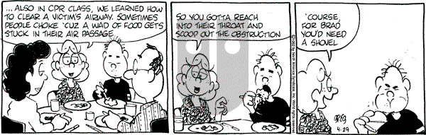 Luann on Wednesday April 29, 1992 Comic Strip
