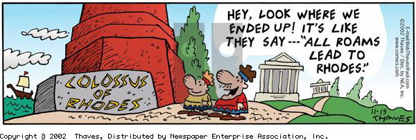 Frank and Ernest on Wednesday November 13, 2002 Comic Strip