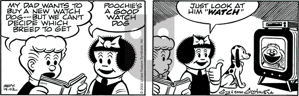 Nancy on Saturday September 14, 2002 Comic Strip
