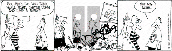 The Buckets on Thursday January 30, 1997 Comic Strip