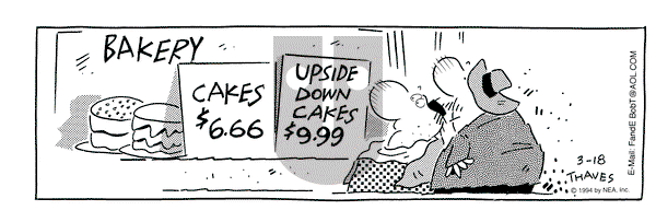Frank and Ernest on Friday March 18, 1994 Comic Strip