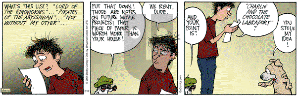 Get Fuzzy on Wednesday February 12, 2014 Comic Strip