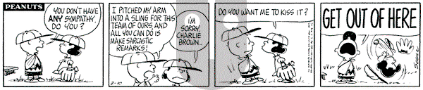 Peanuts on Tuesday March 10, 1964 Comic Strip