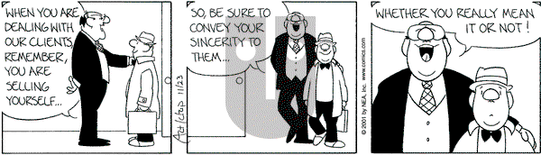 The Born Loser on Friday November 23, 2001 Comic Strip