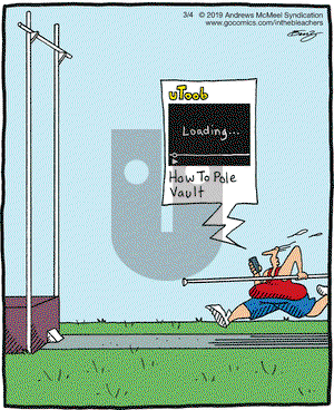 In the Bleachers on Monday March 4, 2019 Comic Strip