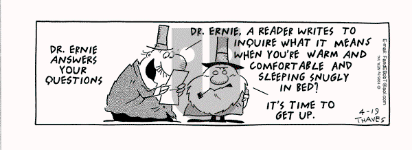 Frank and Ernest on Wednesday April 19, 1995 Comic Strip