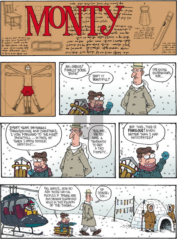 Monty on Sunday December 8, 2019 Comic Strip