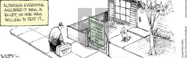 Non Sequitur on Saturday August 9, 2003 Comic Strip