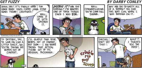 Get Fuzzy on Sunday June 7, 2009 Comic Strip