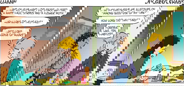 Luann on Sunday April 13, 2003 Comic Strip