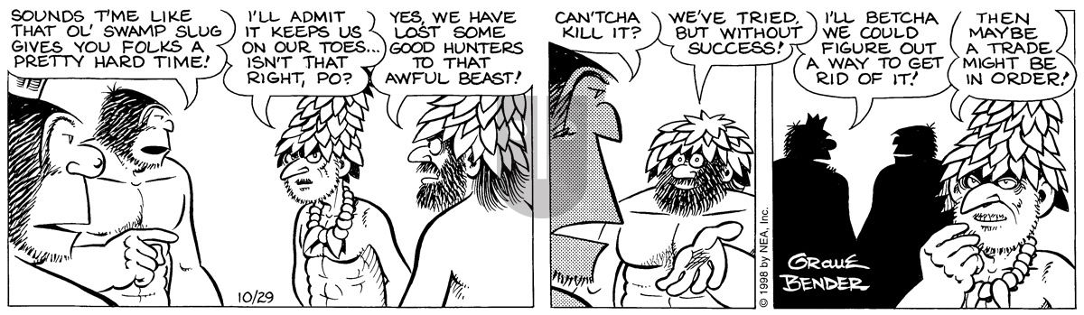 Alley Oop - Thursday October 29, 1998 Comic Strip