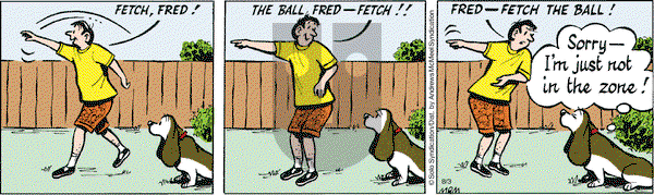 Fred Basset on Friday August 3, 2018 Comic Strip