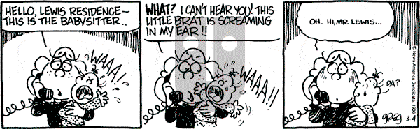 Luann on Tuesday March 4, 1986 Comic Strip