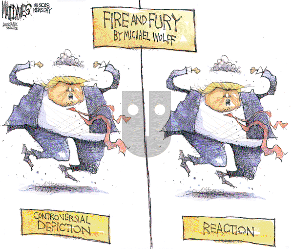 Matt Davies on Tuesday January 9, 2018 Comic Strip