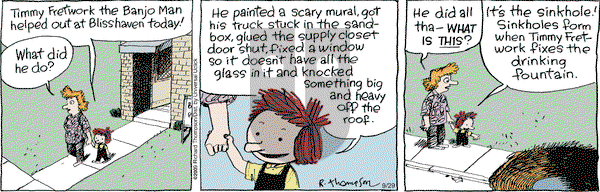 Cul de Sac on Monday September 29, 2014 Comic Strip