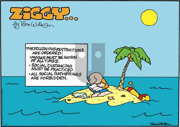 Ziggy on Sunday January 10, 2021 Comic Strip