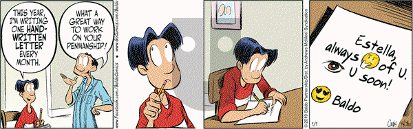 Baldo on Tuesday January 1, 2019 Comic Strip