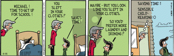 Grand Avenue on Monday April 14, 2014 Comic Strip