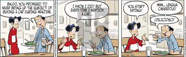 Baldo on Monday December 2, 2013 Comic Strip
