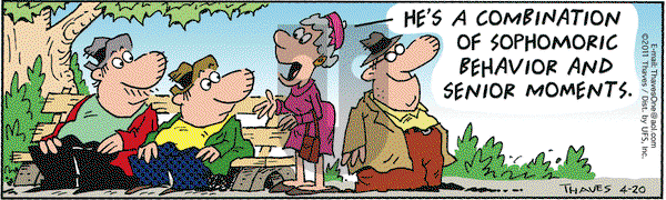 Frank and Ernest on Wednesday April 20, 2011 Comic Strip