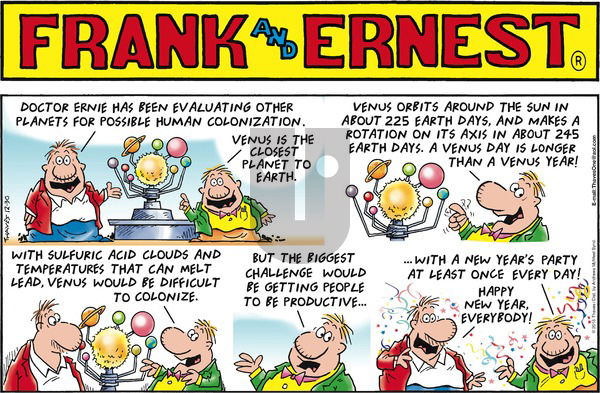 Frank and Ernest on Sunday December 30, 2018 Comic Strip