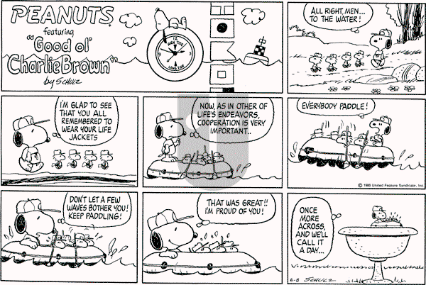 Peanuts - Sunday June 8, 1980 Comic Strip