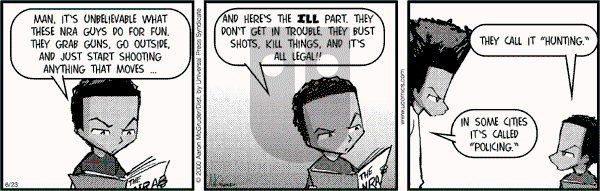 The Boondocks on Friday January 24, 2014 Comic Strip