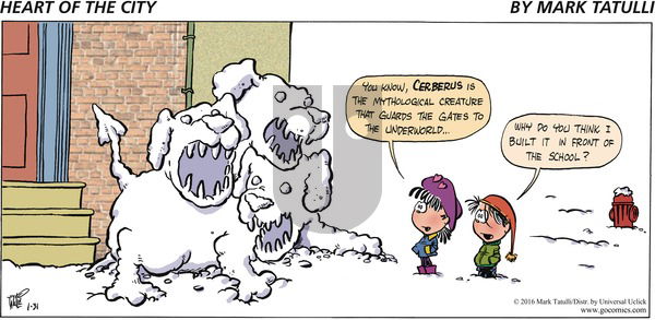 Heart of the City on Sunday January 31, 2016 Comic Strip